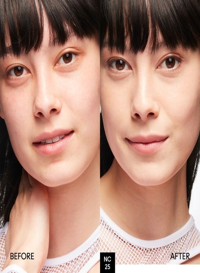 MAC Cosmetics Mac Studio Fix Powder Plus Foundation - NC25 - Light Golden Beige With Golden Undertone for Light to Medium Skin 15g - Image 2