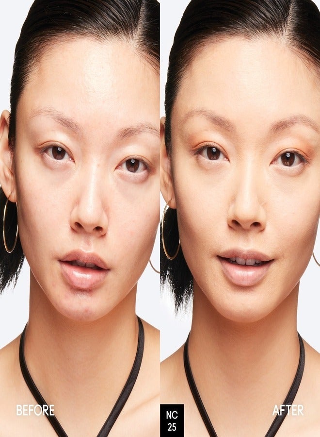 MAC Cosmetics Mac Studio Fix Powder Plus Foundation - NC25 - Light Golden Beige With Golden Undertone for Light to Medium Skin 15g - Image 3