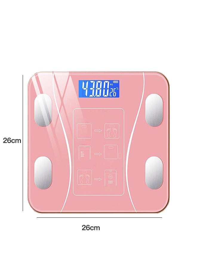 Bluetooth Body Fat Scale, Smart Wireless BMI Digital Bathroom Weight Scale Body Composition Monitor Health Analyzer with Smartphone App for Body Weight, Fat, Water, BMI,etc.