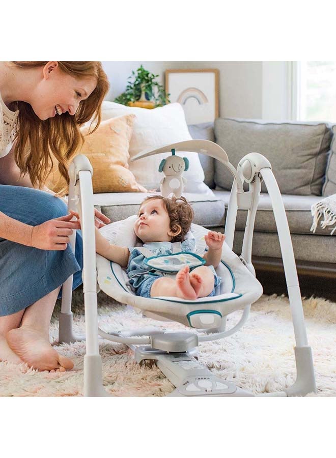 ingenuity ConvertMe Swing-2-Seat Portable Swing - Nash - Image 3