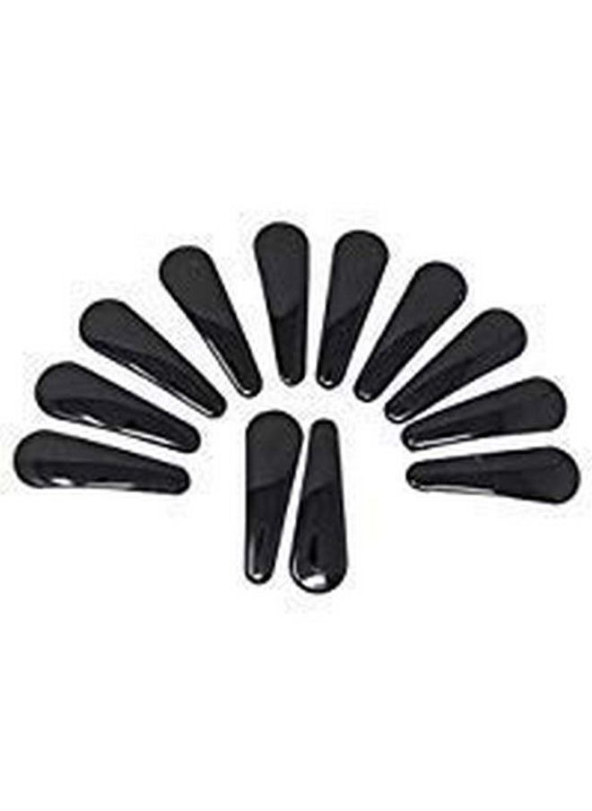 Ma Gayatri Traders - Ma Gayatri Traders Women's Hair Accessories Black Tic Tac Hair Clips Pair Set of 12, multicolour, Standard - Image 1
