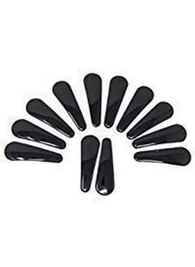Ma Gayatri Traders - Ma Gayatri Traders Women's Hair Accessories Black Tic Tac Hair Clips Pair Set of 12, multicolour, Standard - Image 1