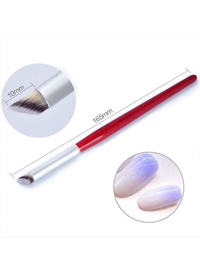 DANNEASY - 4Pcs Acrylic Nail Gradient Shading Brush Double-Ended Nail Sponge Pen UV Gel Nail Ombre Brush Manicure Tools - Image 1