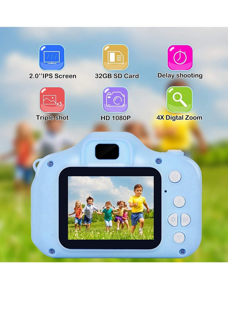 ELTRAZONE Kids Camera Gifts for 3-8 Year Old Boys Girls,Mini Rechargeable Child Digital Camera Shockproof Video Camcorder Gifts for,8MP HD Video 2 Inch Screenfor Outdoor Play - Image 2