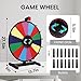 Hooomyai 24 Inch 14 Slots Tabletop Spinning Prize Wheel with Stable Base Stand Dry Erase Spin Wheel Spinner for Prizes with Dry Markers and Eraser for Game Carnival Trade Show - Image 3