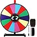 Hooomyai 24 Inch 14 Slots Tabletop Spinning Prize Wheel with Stable Base Stand Dry Erase Spin Wheel Spinner for Prizes with Dry Markers and Eraser for Game Carnival Trade Show - Image 2