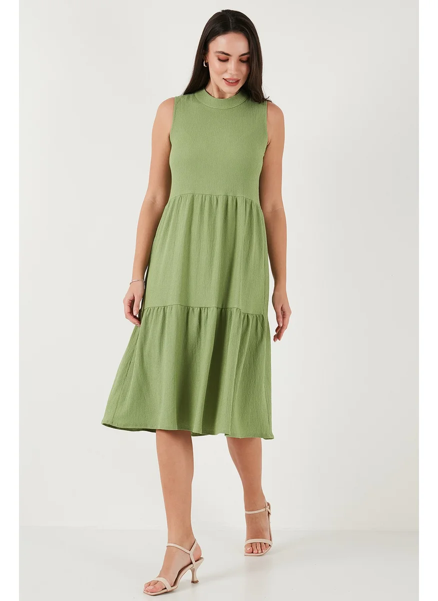 Lela Regular Fit Sleeveless Midi Dress Women's Dress 5869008