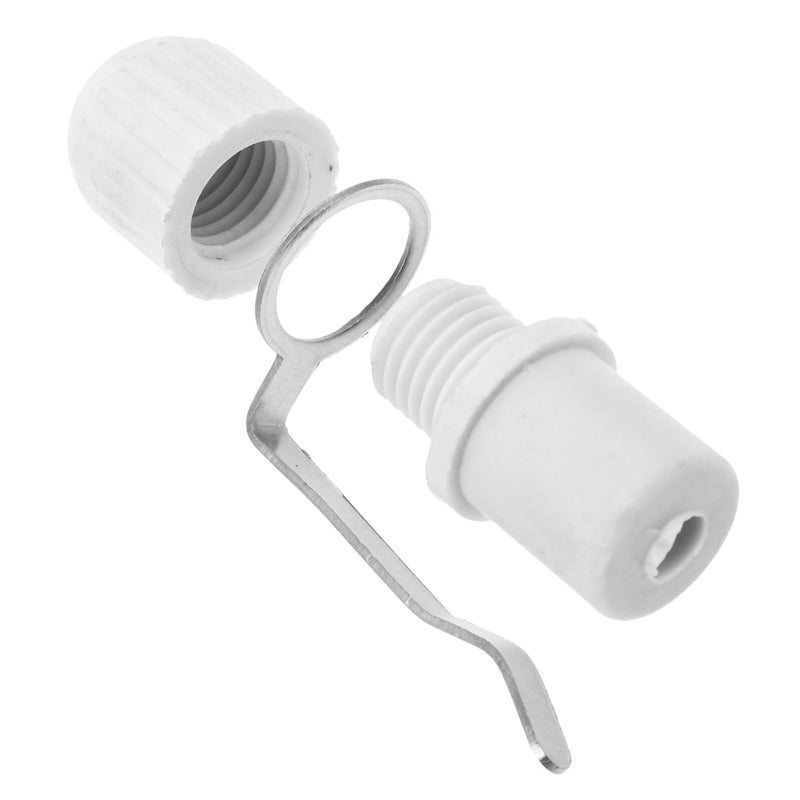 3 Pcs Flagpole Kit with Clip Mounting Plug Locking Rings and End Caps for Outdoor Flag Display - Image 2