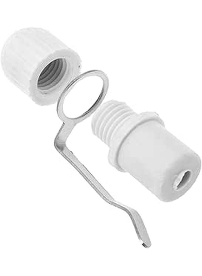 3 Pcs Flagpole Kit with Clip Mounting Plug Locking Rings and End Caps for Outdoor Flag Display - Image 1