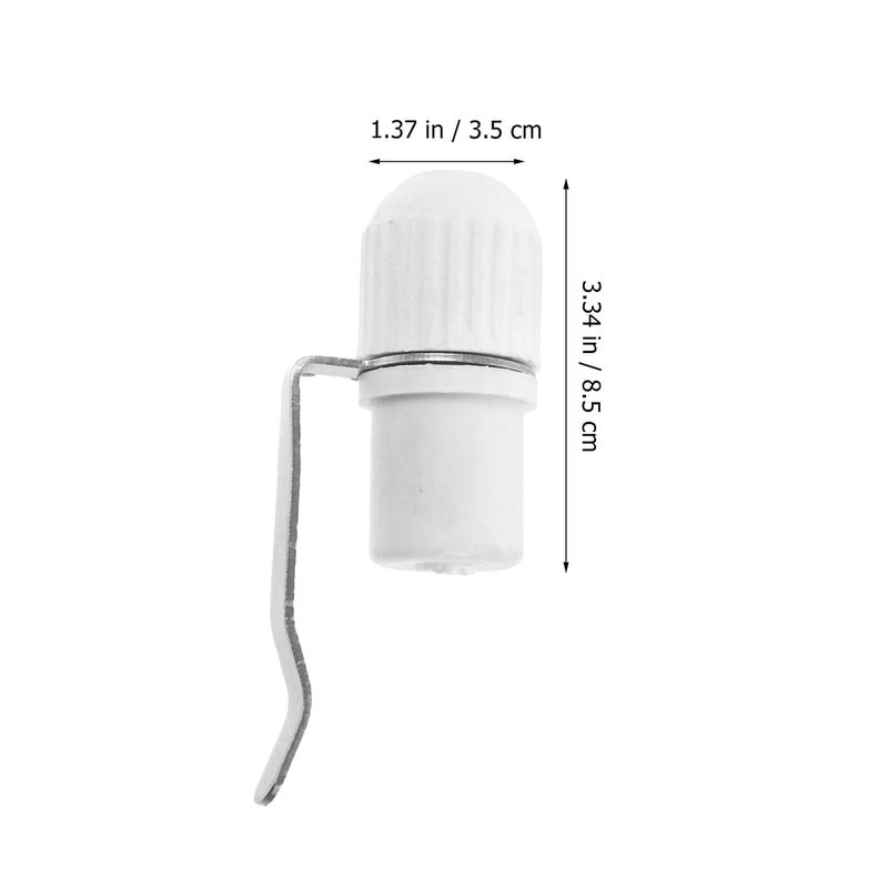 3 Pcs Flagpole Kit with Clip Mounting Plug Locking Rings and End Caps for Outdoor Flag Display - Image 3