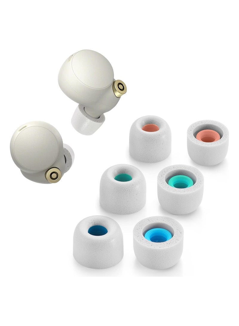 KASTWAVE Memory Foam Tips for Sony WF-1000XM4 / WF-1000XM3, Anti-Slip Replacement Ear Tips for Sony True Wireless Earphones, Fit in The Charging Case, Perfect Noise... - Image 1