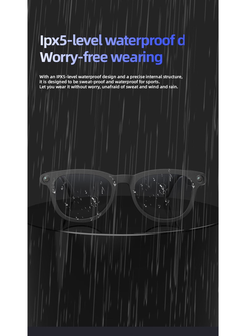 ZESITH 800W HD Camera Smart Glasses,AI Real-time Translation & Video Recording,WIFI Anti-Shake,4GB Storage+32GB RAM,4 Colors Freely Replaceable Lenses Included - Image 4