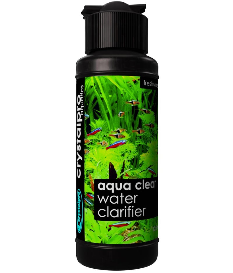 Crystalpro Water Clarifier for Fish Tank 4.22 Oz - Aqua Clear Treats 660 Gallons - Clear Cloudy Fish Tank Water - For Freshwater Aquariums and Fish Ponds - Fish Tank Cleaner - Use With Aquarium Filter - Image 1