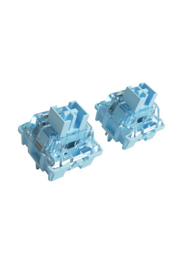 مفتاح لوحة المفاتيح الميكانيكية أكو V3 برو كريمة زرقاء، مفاتيح تكتيلة 5 دبابيس 45 غرام، فتحة LED RGB، قابلة للحماية من الغبار، مفاتيح MX للوحة المفاتيح للألعاب/مجموعة DIY (45 قطعة) - Image 4