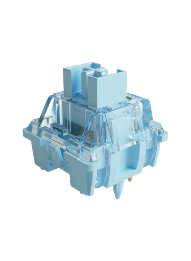 مفتاح لوحة المفاتيح الميكانيكية أكو V3 برو كريمة زرقاء، مفاتيح تكتيلة 5 دبابيس 45 غرام، فتحة LED RGB، قابلة للحماية من الغبار، مفاتيح MX للوحة المفاتيح للألعاب/مجموعة DIY (45 قطعة) - Image 1