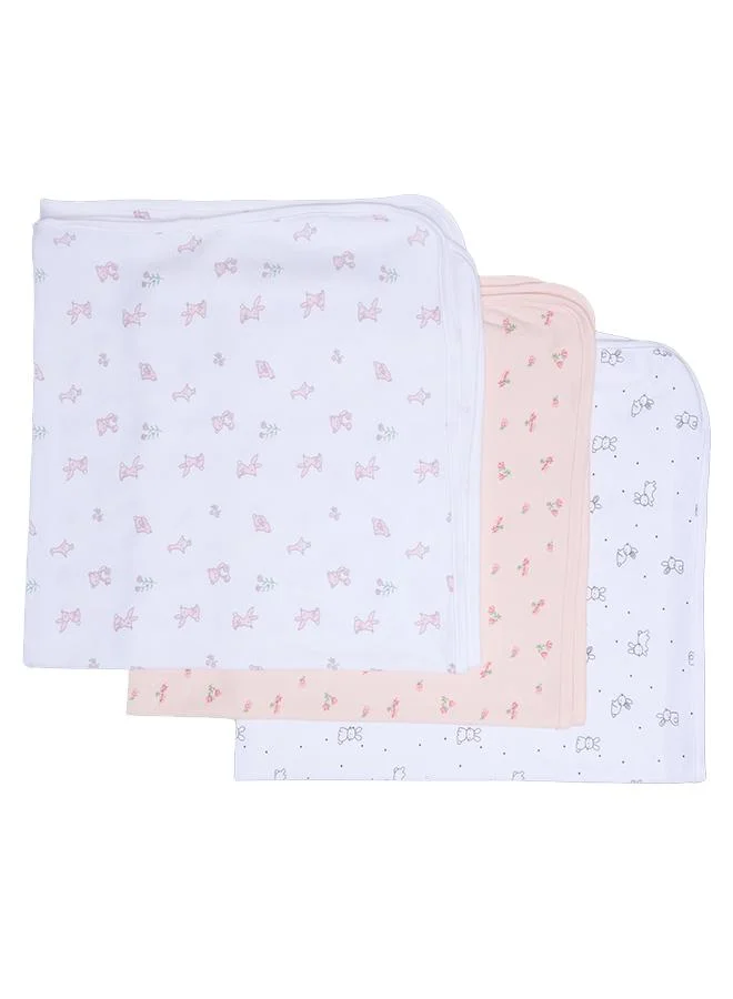 أطفال وأكثر Babies & More Newborn Girls Multicolor Baby Blanket