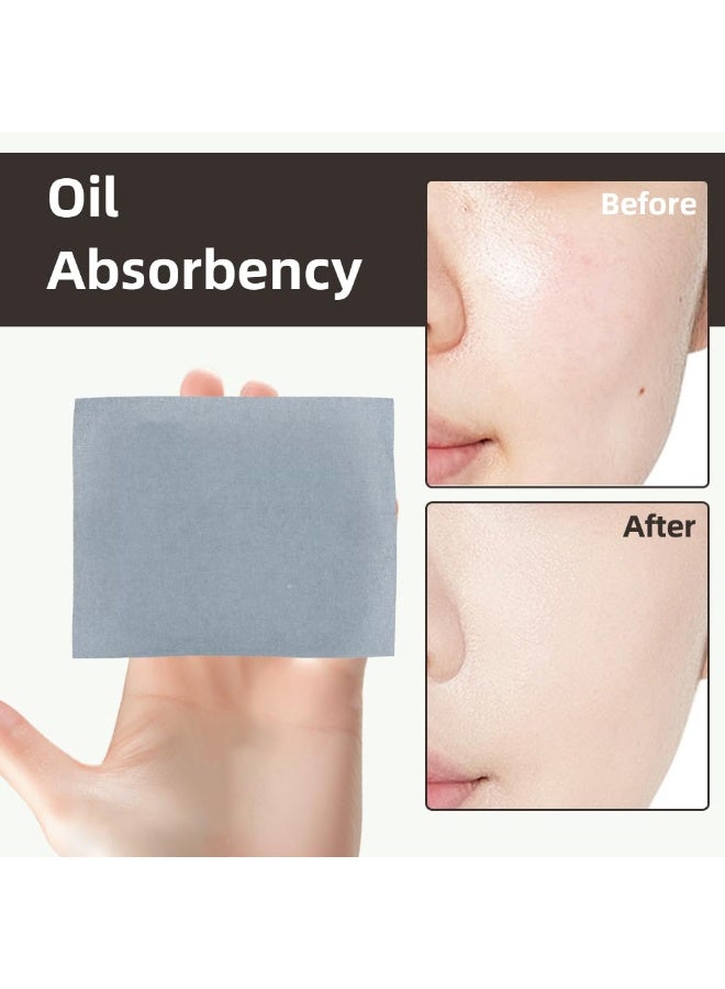 LUMYA Green Tea Oil Blotting Sheets 300 Sheets and Bamboo Charcoal Oil Blotting Sheets 300 Sheets (Total 600 Sheets), Includes Travel Makeup Mirror and Puff, Absorbs Excess Face Oil, Controls Shine, Gentle for Makeup Use, Oil Absorbing Sheets for Face, Makeup Friendly - Image 4