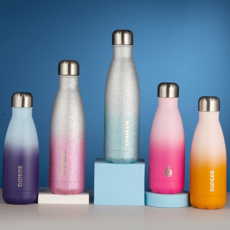 BJPKPK 12oz Insulated Stainless Steel Water Bottles Metal Water Bottle for Travel Keep Cold and Hot,Red - Image 4