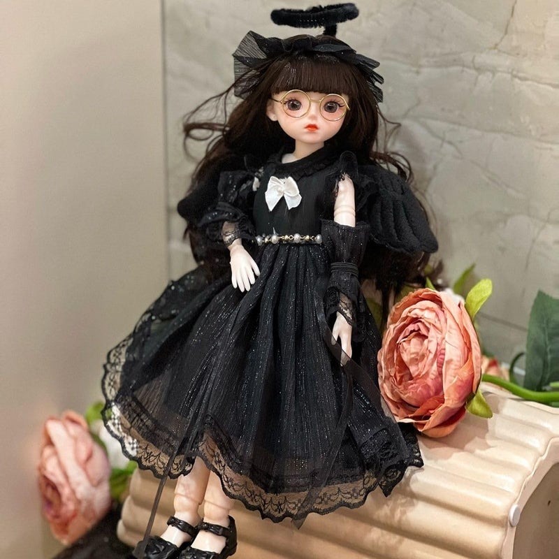 Retcvk 16 BJD Ball Jointed Blythe Smart Doll With Clothes  Anime Myou Kawaii Dolls Black - Image 3