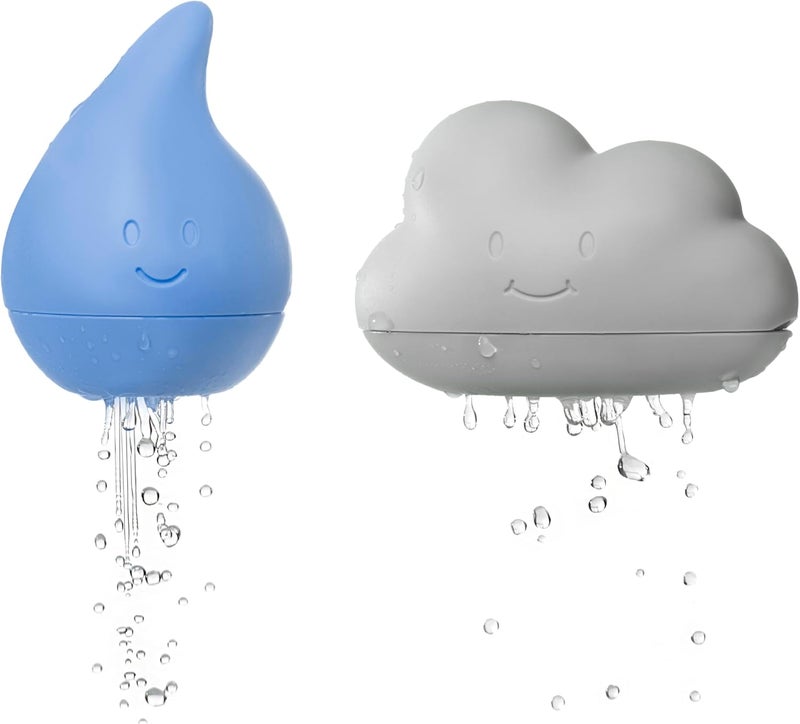 Ubbi - Cloud and Droplet Bath Toys Cloudy Blue - Image 4