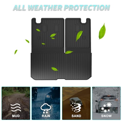 TTX LIGHTING Original Cargo Mat & Backrest Mat Fit for Honda Pilot 2016-2025 2026 (No Elite): All Weather Protection Cargo Liner with Backrest Mat Behind 3rd Row Back Seat Protector - Image 4