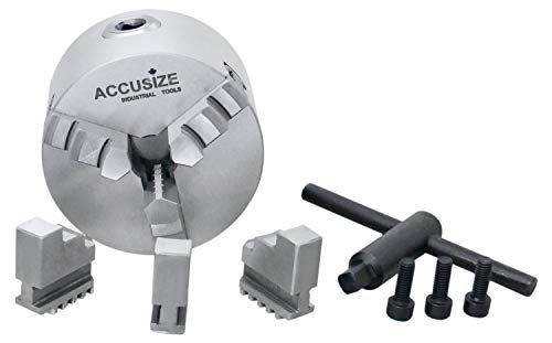 Accusize Industrial Tools 380 mm 3Jaw Chuck Plain Back 0630 Center Hole 05590110 - Image 3