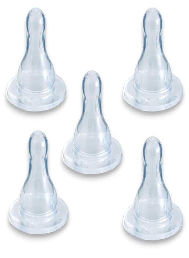 RB POINT Newborn Nipple for All Type Feeding Bottles (Pack of 5 Nipple, Silicone) - Image 1