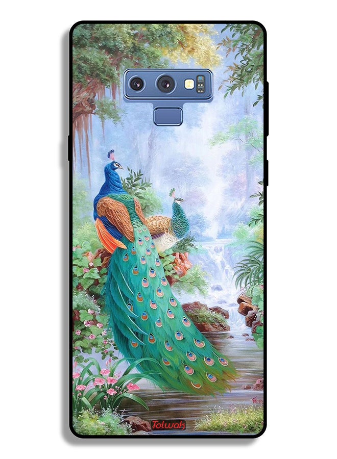 Tolwak Samsung Galaxy Note 9 Protective Case Cover Peacocks - Image 2