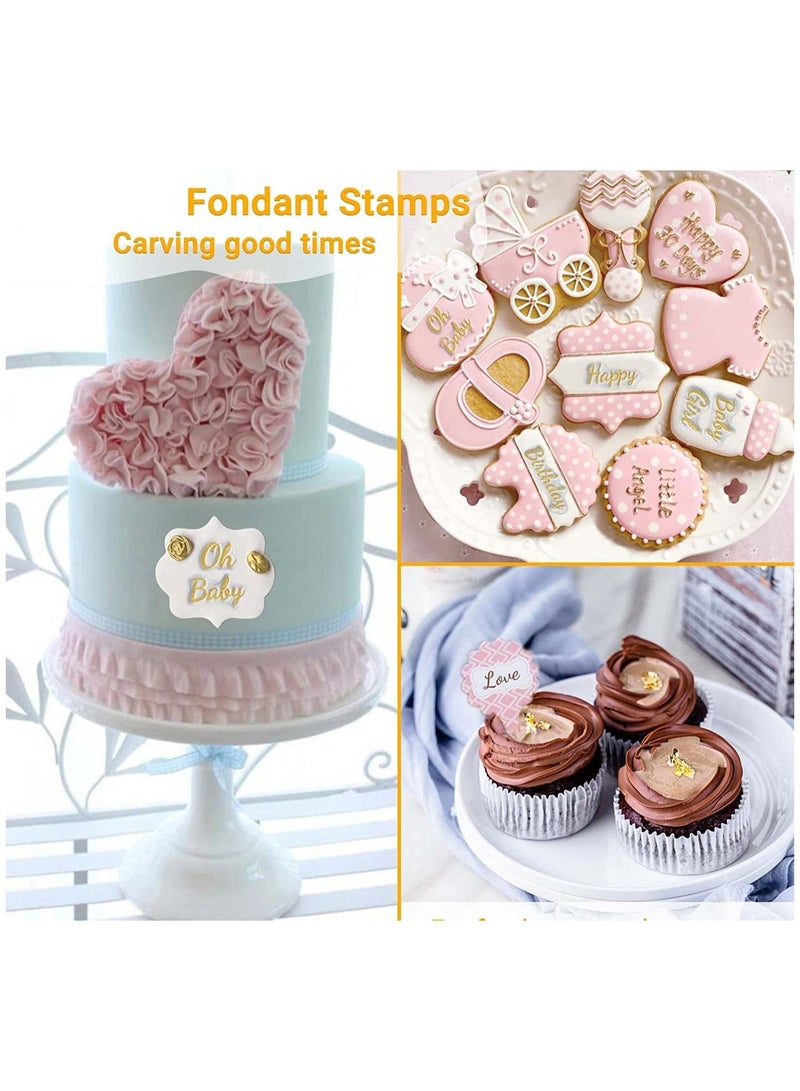 SYOSI 4 قطع أداة ختم الكيك الأبجدية، قالب كعكة الفوندان الأبجدية والأرقام، قوالب تقطيع البسكويت DIY، قوالب الفوندان المصنوعة يدويًا، الحروف الإنجليزية المصنوعة يدويًا، أدوات خبز البسكويت والكعك - Image 5