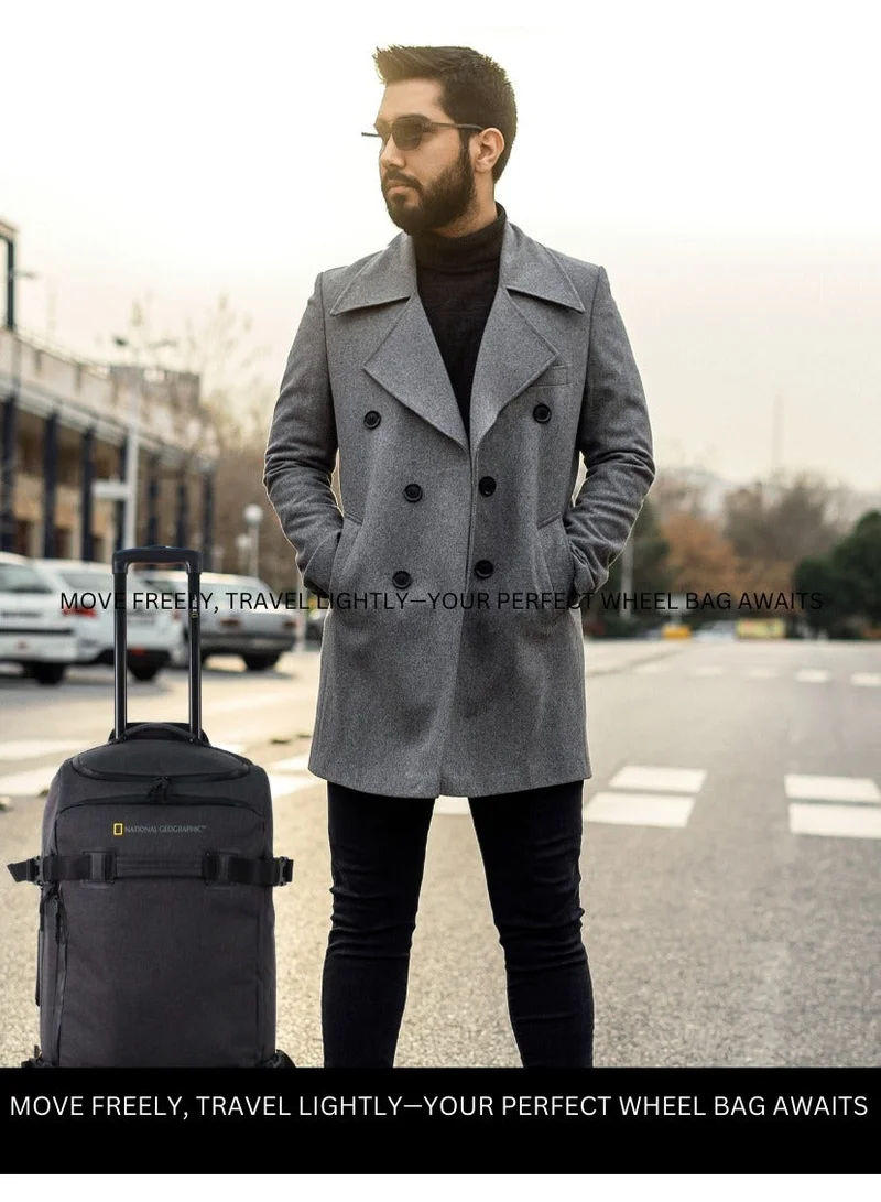 National Geographic  National Geographic Expedition 24 Inches Backpack Black - Bottom Protectors, Durable, Water Resistant, Lightweight, Business Wheel Travel Trolley Bag for Men And Women.  | Best Price UAE