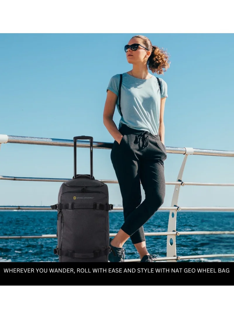 National Geographic  National Geographic Expedition 24 Inches Backpack Black - Bottom Protectors, Durable, Water Resistant, Lightweight, Business Wheel Travel Trolley Bag for Men And Women.  | Best Price UAE