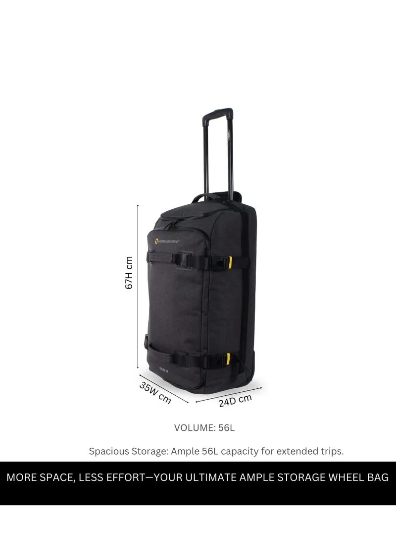 National Geographic  National Geographic Expedition 24 Inches Backpack Black - Bottom Protectors, Durable, Water Resistant, Lightweight, Business Wheel Travel Trolley Bag for Men And Women.  | Best Price UAE