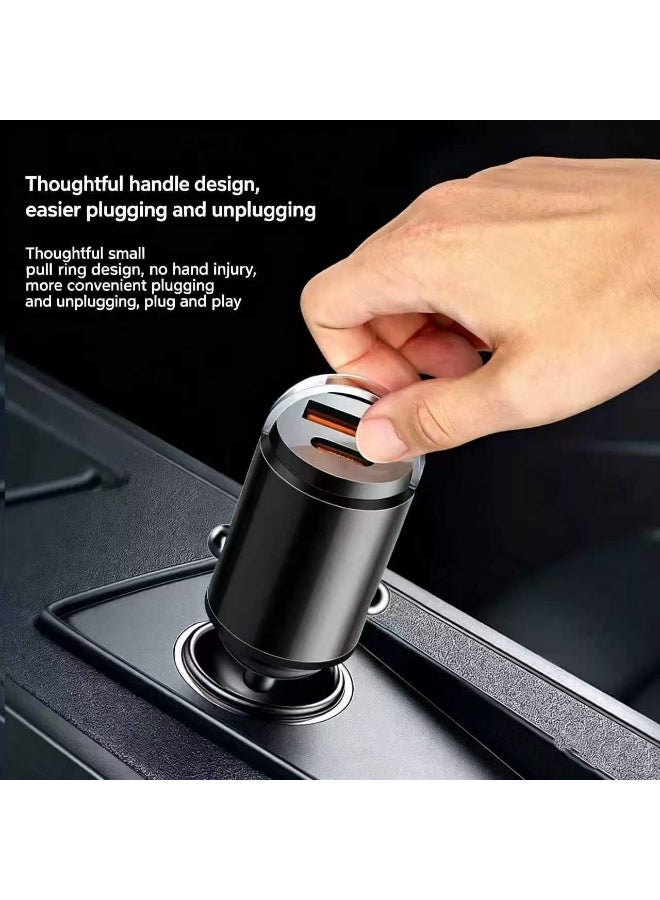 جبني شاحن سيارة صغير GPNE بقوة 30 واط مع منفذي USB-A وUSB-C - Image 4