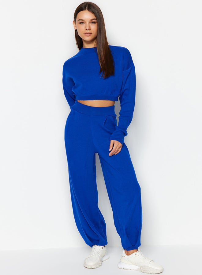 trendyol Saks Super Crop Jogger Trousers Knitwear Bottom-Top Set - Image 1
