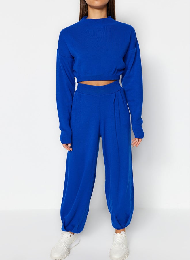 trendyol Saks Super Crop Jogger Trousers Knitwear Bottom-Top Set - Image 4