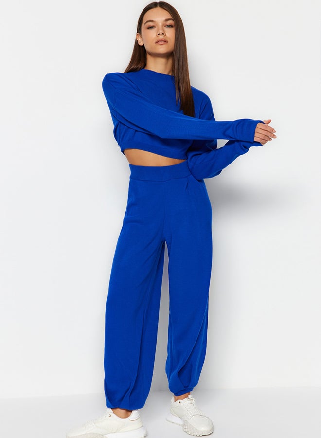 trendyol Saks Super Crop Jogger Trousers Knitwear Bottom-Top Set - Image 3