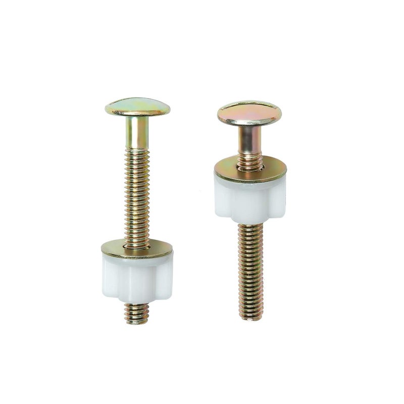 A.I.FORCE 2Pcs Toilet Seat Screws, Steel Toilet Seat Hinge Bolts and Nuts, Heavy Duty Toilet Seat Fastener with Plastic Nuts and Metal Washers, Toilet Hardware Replacement for Top Mount Toilet Seat Hinges - Image 5