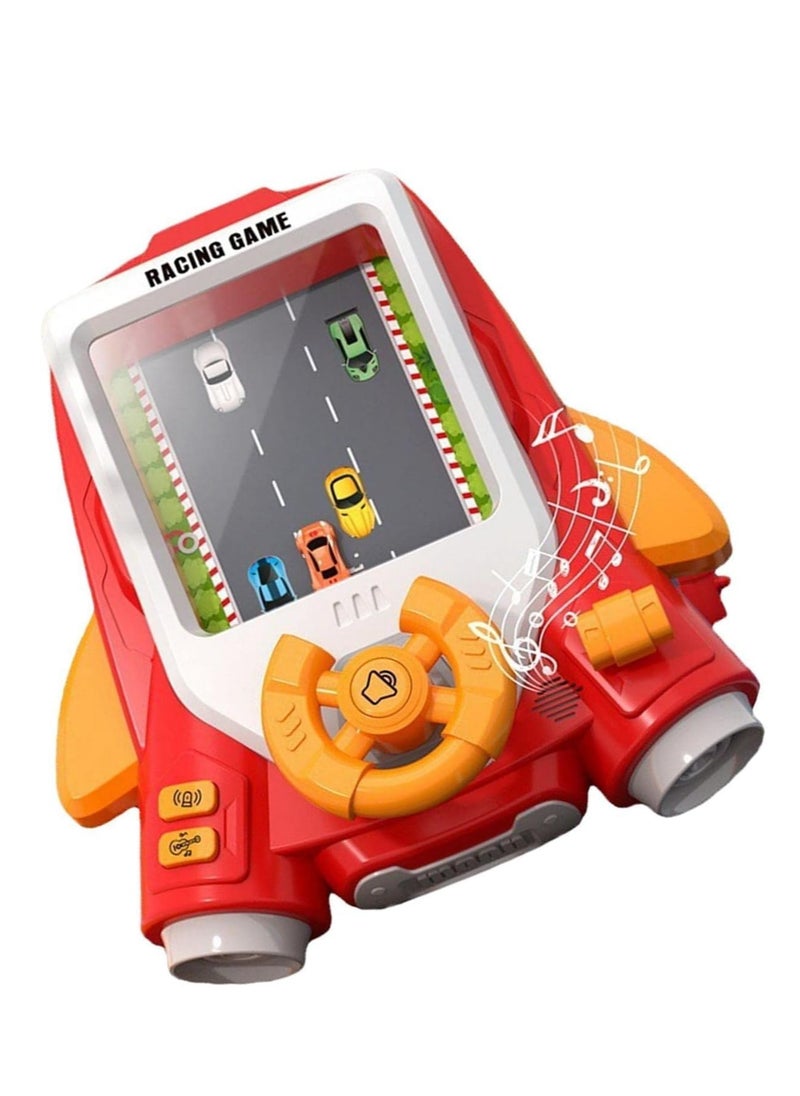 UKR - UKR Simulation Steering Wheel Racing Toy – Driving Obstacle Avoidance Game with 11 Challenges & Musical Songs for Kids 3+ | Interactive Red Racing Toy for Toddlers | Fun Educational Toy for Early Learning & Development - Image 1