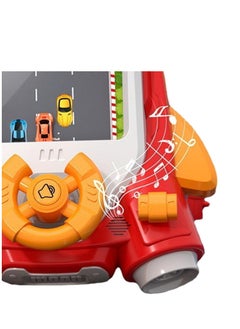 UKR UKR Simulation Steering Wheel Racing Toy – Driving Obstacle Avoidance Game with 11 Challenges & Musical Songs for Kids 3+ | Interactive Red Racing Toy for Toddlers | Fun Educational Toy for Early Learning & Development  - Image 3