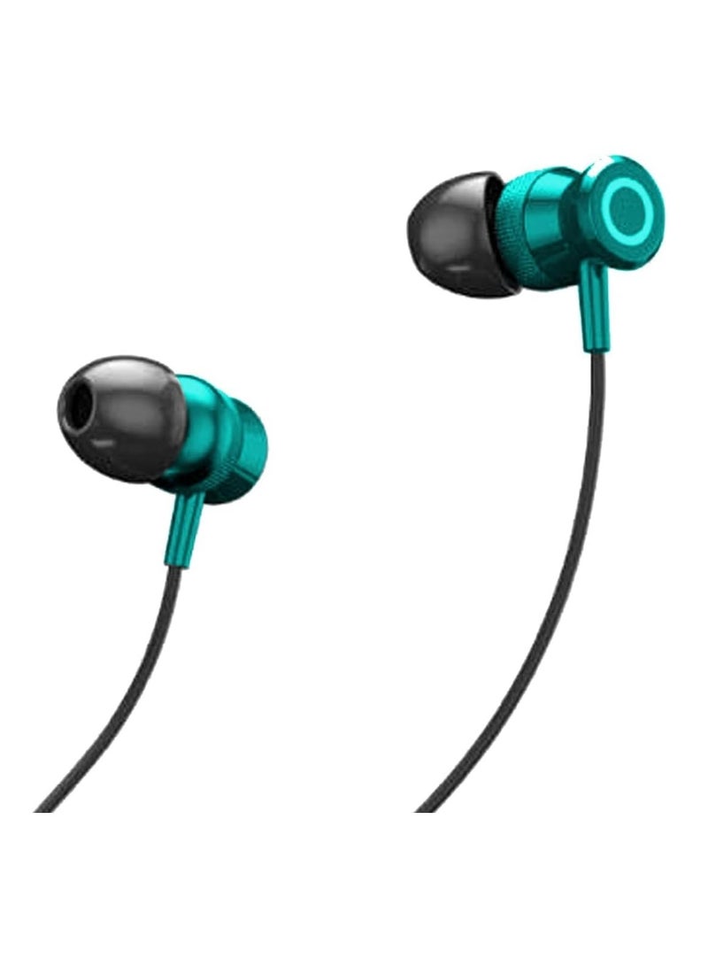 Bluetooth Neckband Earphones – Playtime, Magnetic In-Ear Earbuds with Mic, Voice Assistant, Dual Pairing & IPX6 Waterproof – Green - Image 3
