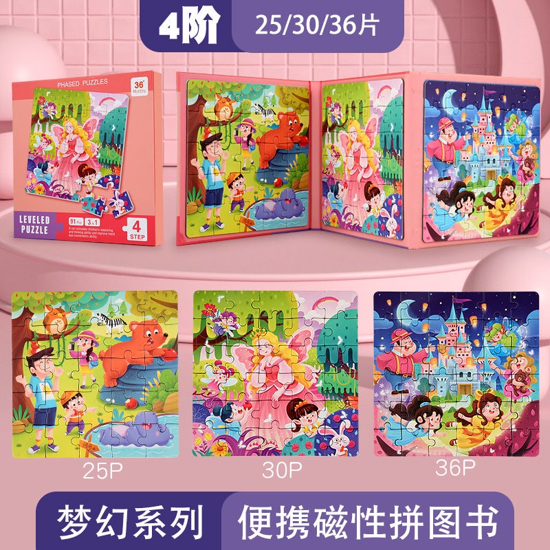 Children 3-10 Years Old Puzzle Advanced Magnetic Puzzle Enlightenment Education Kindergarten Boys And Girls Puzzle Toys - Image 1