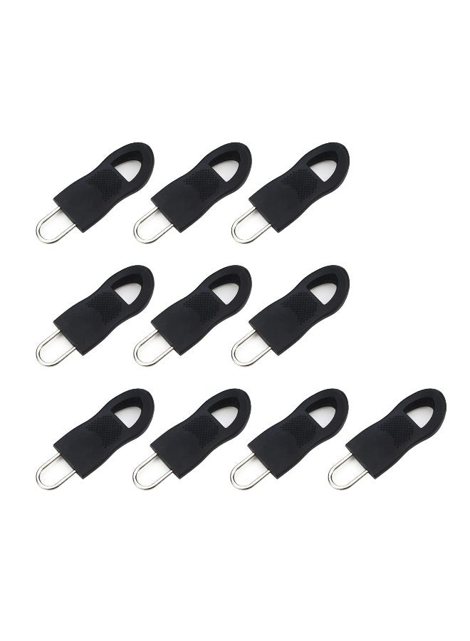 Zipper Pulls, 40PCS Black Universal Zipper Pulls, Tabs Detachable Zipper Repair Kit for Luggage, Backpacks, Jackets, Clothes, Boots, Purse, Coat, Suitcase (Large+Small) - Image 1