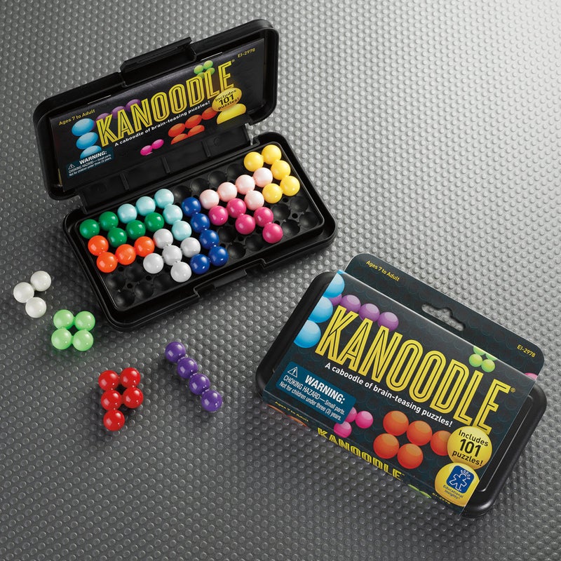 Educational Insights Kanoodle - Original 3D Brain Teaser Puzzle, Single Player Mind Challenge Toys, Handheld Travel Games, Challenging Logic Puzzles and Gifts for Kids, Teens & Adults Ages 7+ - Image 2
