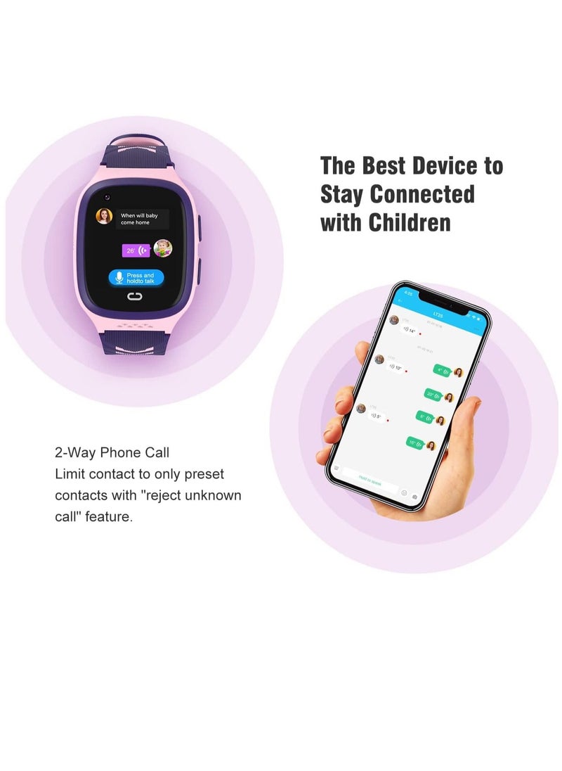 AROAQ - 4G Kids Smart Watch for Boys Girls, Waterproof Smartwatch Phone with GPS Tracker WiFi Video Phone Call SOS Camera Puzzle Games Wristwatch GPS Watch for Children - Image 1