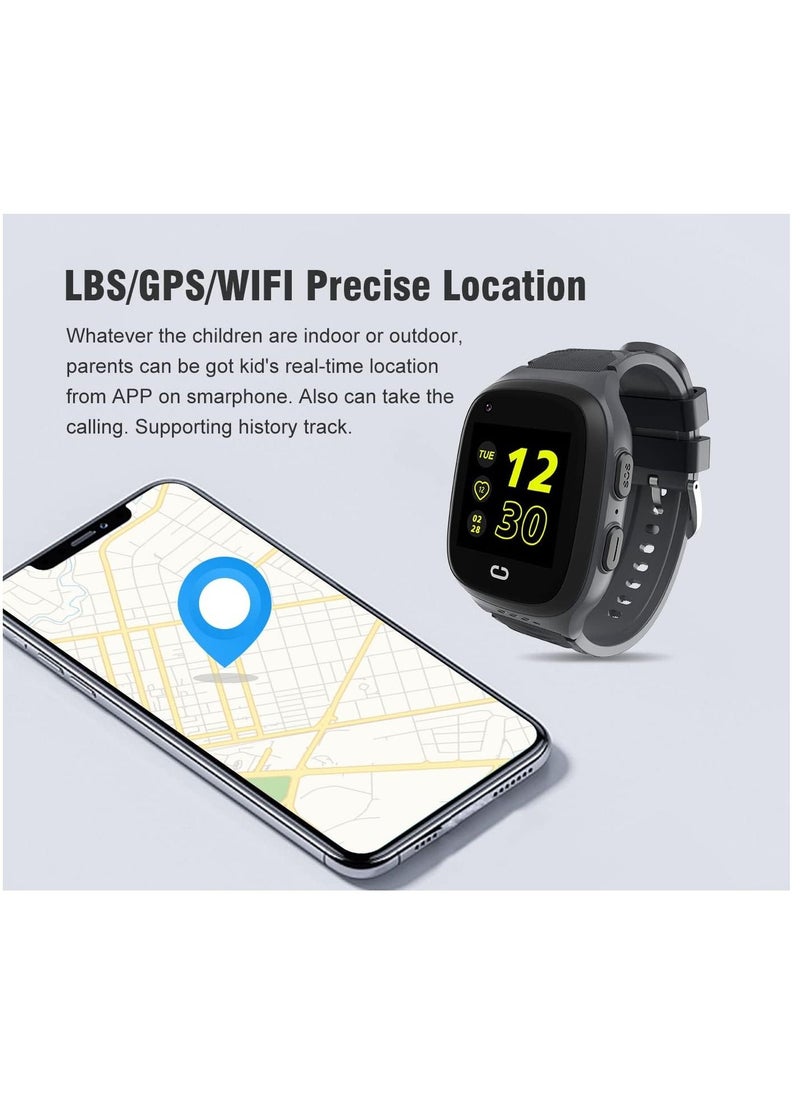 AROAQ - 4G Kids Smart Watch for Boys Girls, Waterproof Smartwatch Phone with GPS Tracker WiFi Video Phone Call SOS Camera Puzzle Games Wristwatch GPS Watch for Children - Image 1