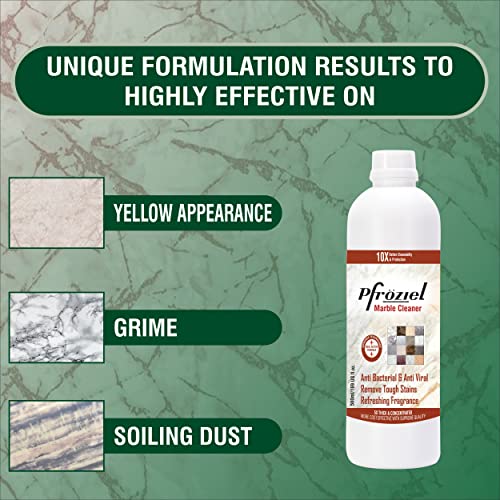Pfroziel Marble & Granite Shampoo/Floor Cleaner (450ml) Antibacterial I 99.9% fights with germs I plant based organic Marble cleaner I Remove tough stainS - Image 5