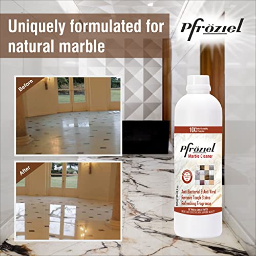 Pfroziel Marble & Granite Shampoo/Floor Cleaner (450ml) Antibacterial I 99.9% fights with germs I plant based organic Marble cleaner I Remove tough stainS - Image 4