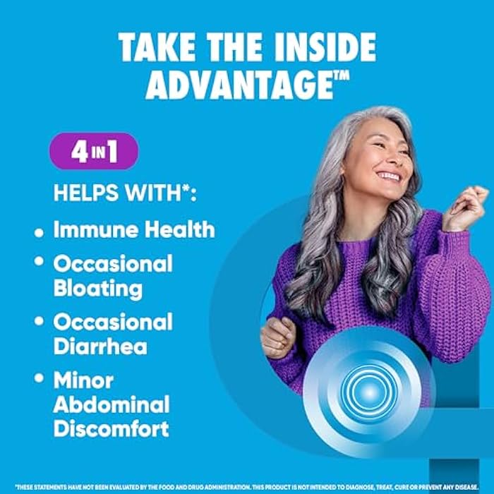 Digestive Advantage Probiotics for Digestive Health, Daily Probiotics for Women & Men, Supports Gut Health, Occasional Bloating & Diarrhea, Minor Abdominal Discomfort, & Immune Support, 80ct Capsules - Image 3