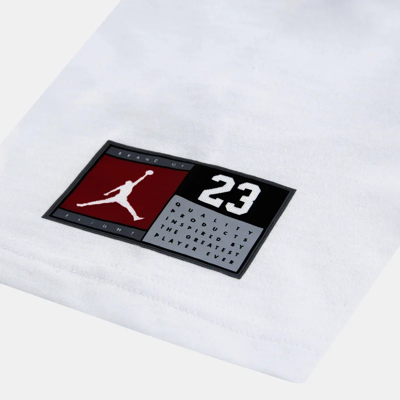 Jordan White Kids' Dynasty Patch T-Shirt  | Best Price UAE