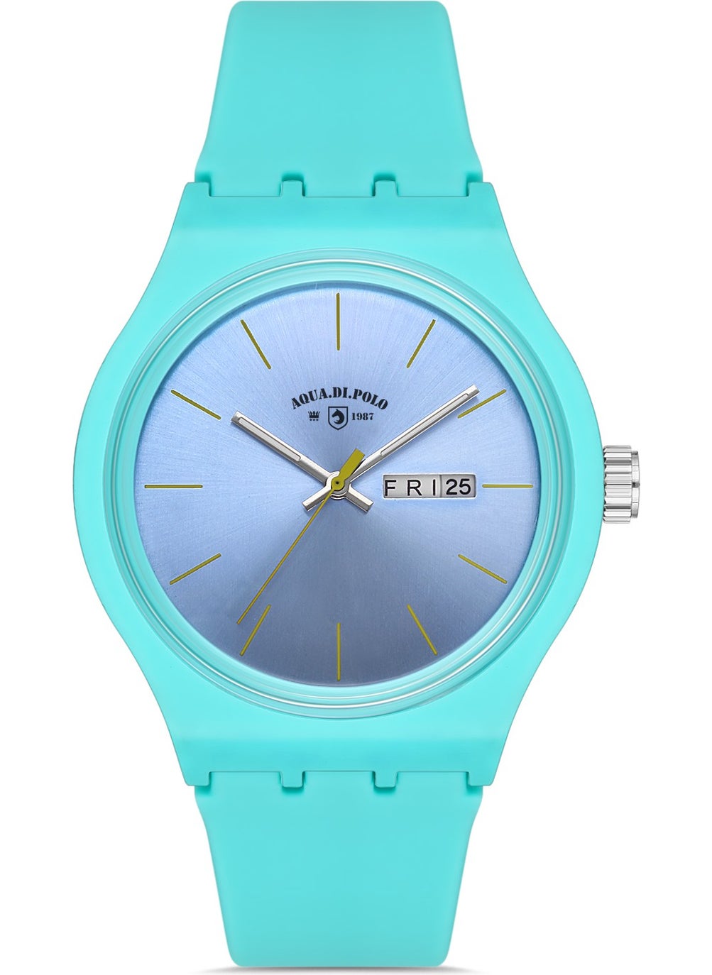 Aqua Di Polo 1987 APWR031806 Green Unisex Silicone Wristwatch  - Image 1